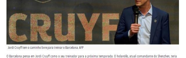 世界杯官方客户端下载中心-外媒曝小克鲁伊夫离开深足 前成都主帅将接手